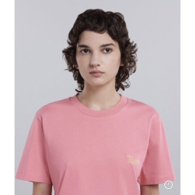 【未使用】Marni オーガニックコットン製Tシャツ　ピンク　Lサイズ(42)