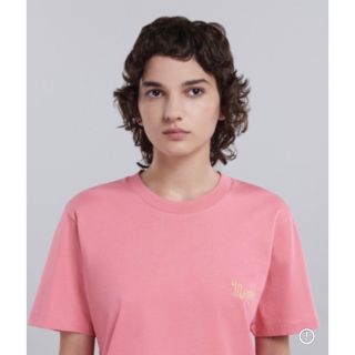 マルニ(Marni)の【未使用】Marni オーガニックコットン製Tシャツ　ピンク　Lサイズ(42)(Tシャツ(半袖/袖なし))