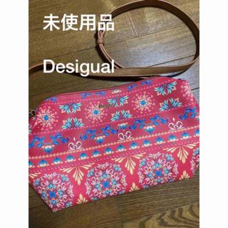 デシグアル(DESIGUAL)の未使用品　Desigual ショルダーバッグ （ピンク/レッド）(ショルダーバッグ)