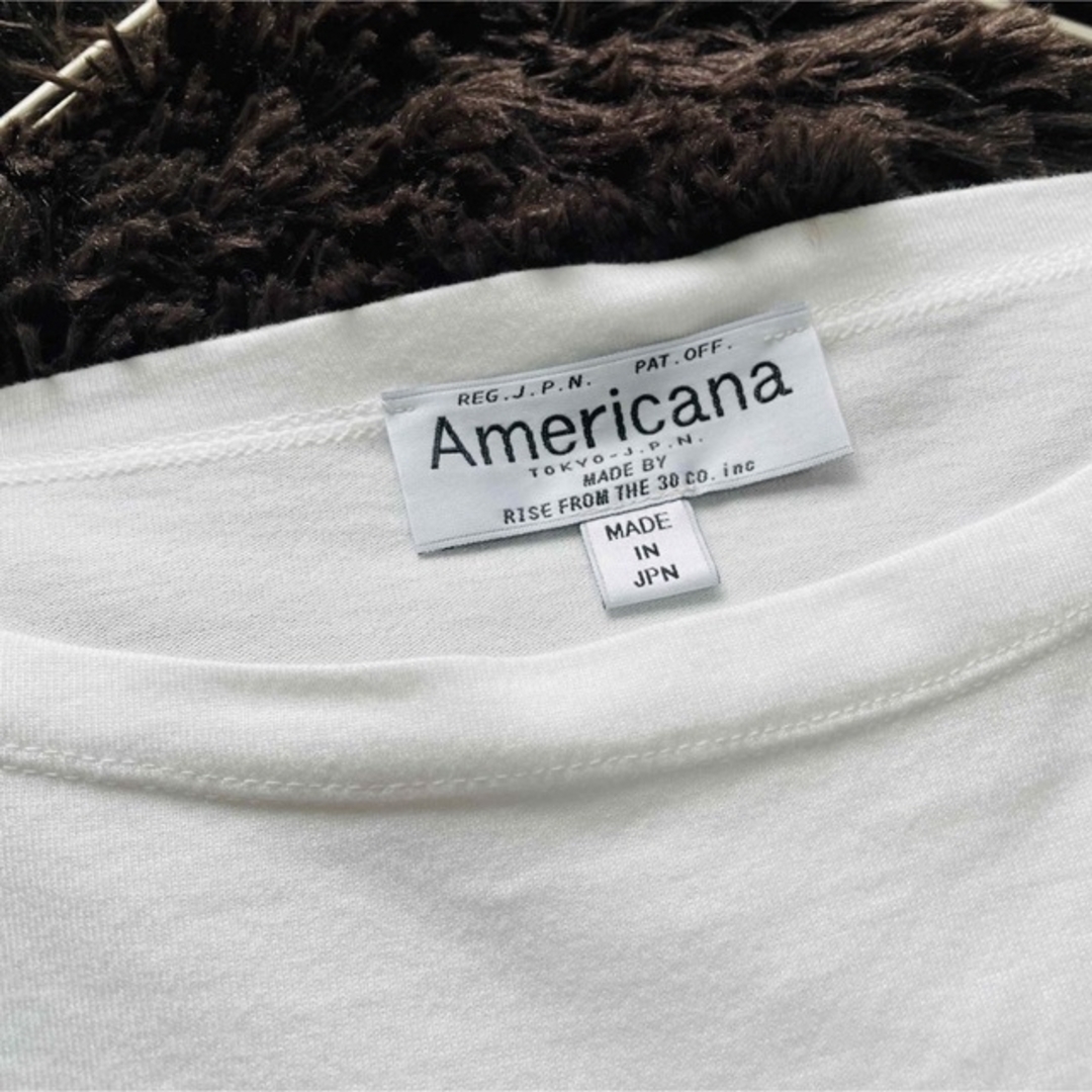 AMERICANA(アメリカーナ)の☆専用☆   Americana 前後ロゴラウンドヘムTシャツ レディースのトップス(Tシャツ(半袖/袖なし))の商品写真