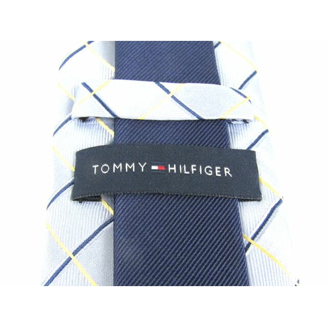 TOMMY HILFIGER(トミーヒルフィガー)のトミーヒルフィガー ブランドネクタイ チェック柄 シルク メンズ ブルー TOMMY HILFIGER メンズのファッション小物(ネクタイ)の商品写真