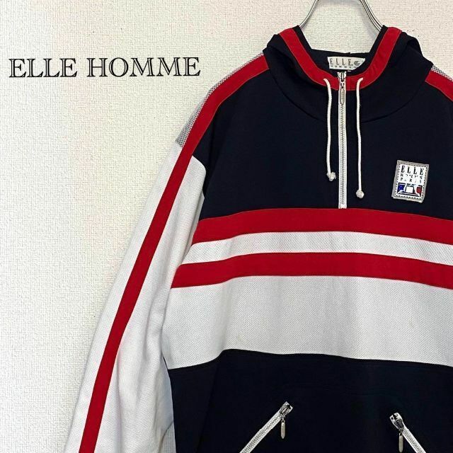 90'S ヴィンテージ　ELLE HOMME エルオム　メッシュパーカー