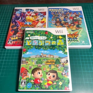 Wii - どうぶつの森とイナズマイレブンWiiのセット