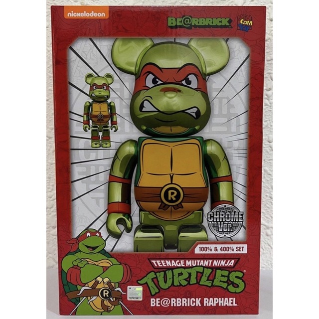 MEDICOM TOY - BE@RBRICK RAPHAEL CHROME Ver. 100％&400％の通販 by ...