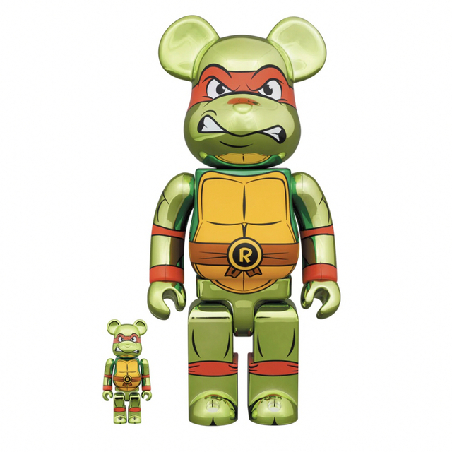 MEDICOM TOY(メディコムトイ)のBE@RBRICK RAPHAEL CHROME Ver. 100％&400％ エンタメ/ホビーのフィギュア(その他)の商品写真