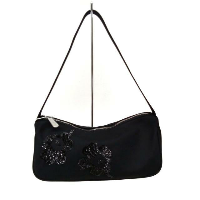 marimekko(マリメッコ)のマリメッコ ハンドバッグ - 黒 ナイロン レディースのバッグ(ハンドバッグ)の商品写真