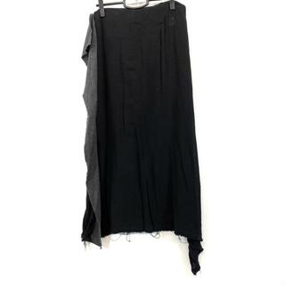ヨウジヤマモト(Yohji Yamamoto)のヨウジヤマモト ロングスカート サイズ3 L(ロングスカート)