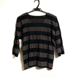 緑林シリーズ イッセイミヤケ◇PLEATS PLEASE◇チャコールグレー◇長袖