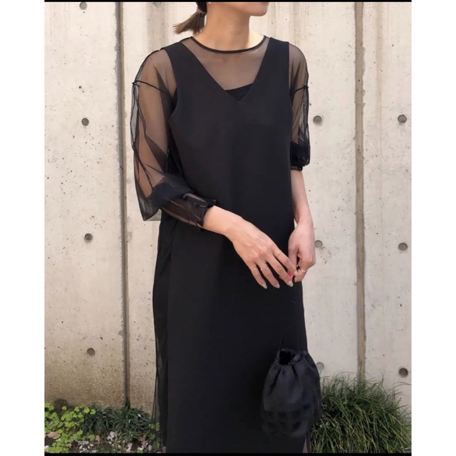 Ameri VINTAGE TULLE DOCKING DRESS アメリ Ameri VINTAGE TULLE DOCKING DRESS アメリ