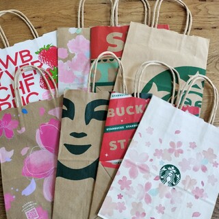 スターバックスコーヒー(Starbucks Coffee)の【送料無料】スターバックス ショップ袋 8枚セット(ショップ袋)