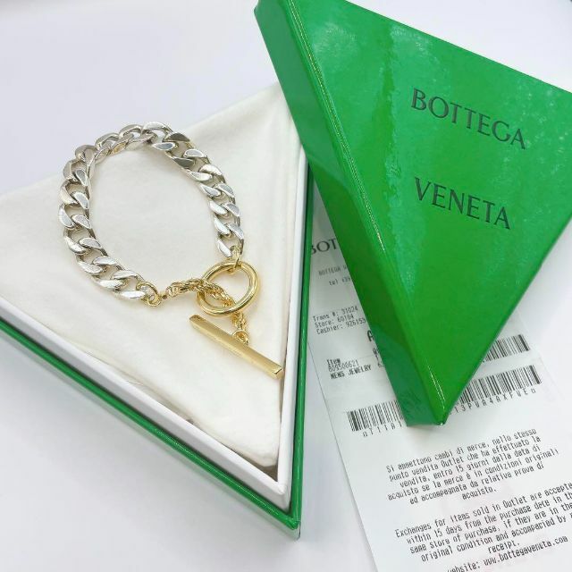 Bottega Veneta(ボッテガヴェネタ)の【新品未使用】BOTTEGA VENETA  ブレスレット　18K　チェーン メンズのアクセサリー(ブレスレット)の商品写真