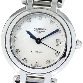 ロンジン(LONGINES)のロンジン LONGINES L8.111.4 プリマルナ デイト 11Pダイヤ 自動巻き レディース 良品 _749729【ev20】(腕時計)