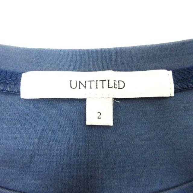 UNTITLED(アンタイトル)のUNTITLED Tシャツ カットソー クルーネック 半袖 2 青 ブルー メンズのトップス(Tシャツ/カットソー(半袖/袖なし))の商品写真