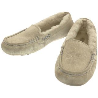 アグ(UGG)のUGG / アグ | ANSLEY アンスレー スエード ラメ ボア切替 モカシン スリッポン シューズ 1003545 | 23 | オフホワイト | レディース(ブーツ)