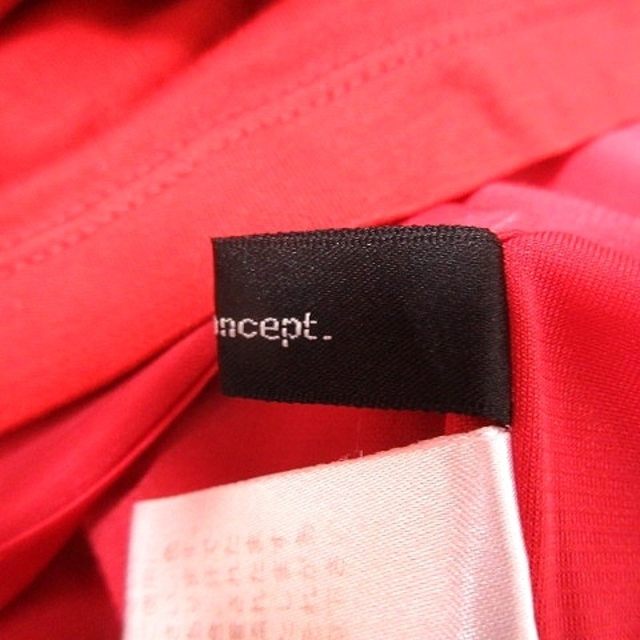 7-Idconcept(セブンアイディコンセプト)のセブンアイディコンセプト ワンピース Aライン ひざ丈 五分袖 38 赤 レディースのワンピース(ひざ丈ワンピース)の商品写真
