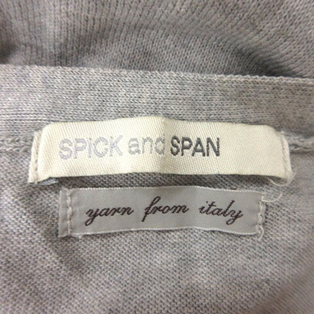 Spick & Span(スピックアンドスパン)のスピック&スパン Spick&Span カーディガン 長袖 グレー /MS レディースのトップス(カーディガン)の商品写真