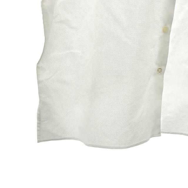 MARGARET HOWELL(マーガレットハウエル)のMARGARET HOWELL / マーガレットハウエル | コットン 半袖 ワイド シャツ | 2 | ホワイト | レディース レディースのトップス(シャツ/ブラウス(半袖/袖なし))の商品写真