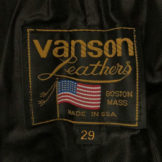 【美品】  VANSON / バンソン | レザー バイカー パンツ カッティング | 29 | ブラック | メンズ メンズのパンツ(その他)の商品写真