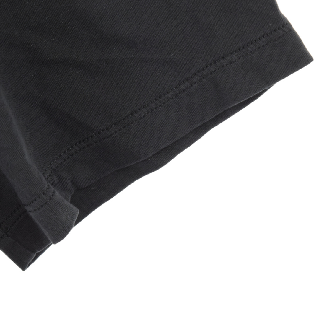 SAINT LAURENT PARIS サンローランパリ 18SS ロゴ プリント クルーネック カットソー 半袖 Tシャツ ブラック 569528 YBG22