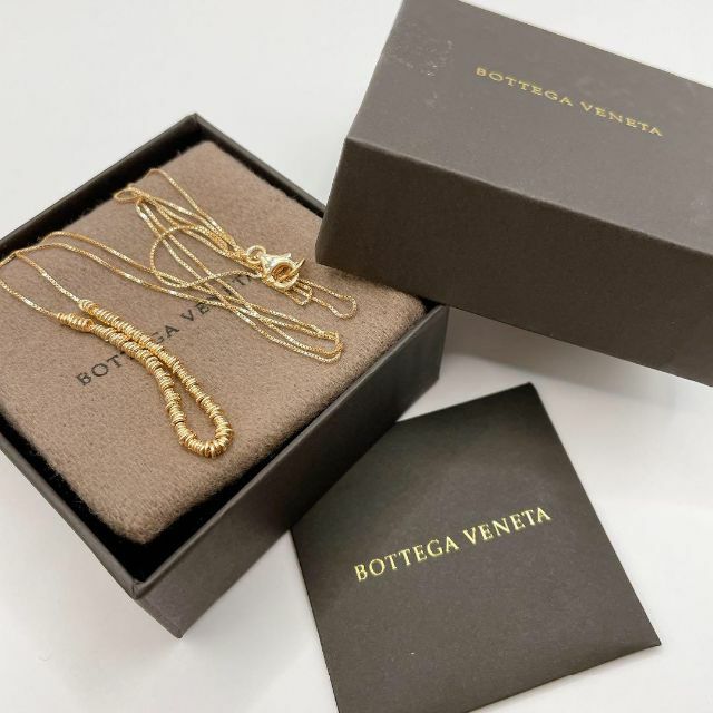 【新品未使用】BOTTEGA VENETA ネックレス　ゴールド　ロング