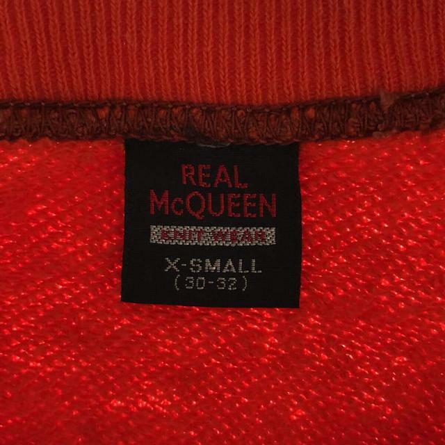 THE REAL McCOY'S(ザリアルマッコイズ)のTHE REAL McCOY'S / ザリアルマッコイズ | 旧タグ REAL McQUEEN マックイーン バイカラー ラグラン スウェット トレーナー | XS | オレンジ/ブラック | メンズ メンズのトップス(スウェット)の商品写真