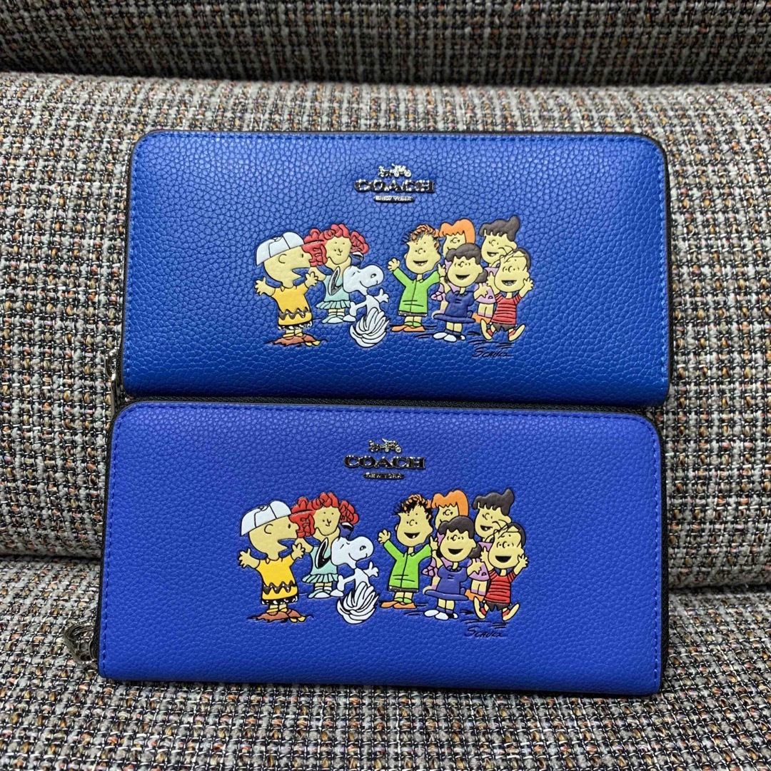 COACH 新品 スヌーピー ブルー 長財布 コーチ レディース 小物 青 財布