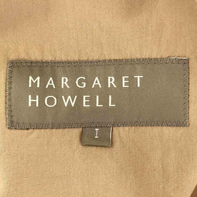 MARGARET HOWELL(マーガレットハウエル)のMARGARET HOWELL / マーガレットハウエル | コットン  2B テーラード ジャケット サイド ボタン パンツ セットアップ | 1 | ベージュ | レディース レディースのフォーマル/ドレス(スーツ)の商品写真