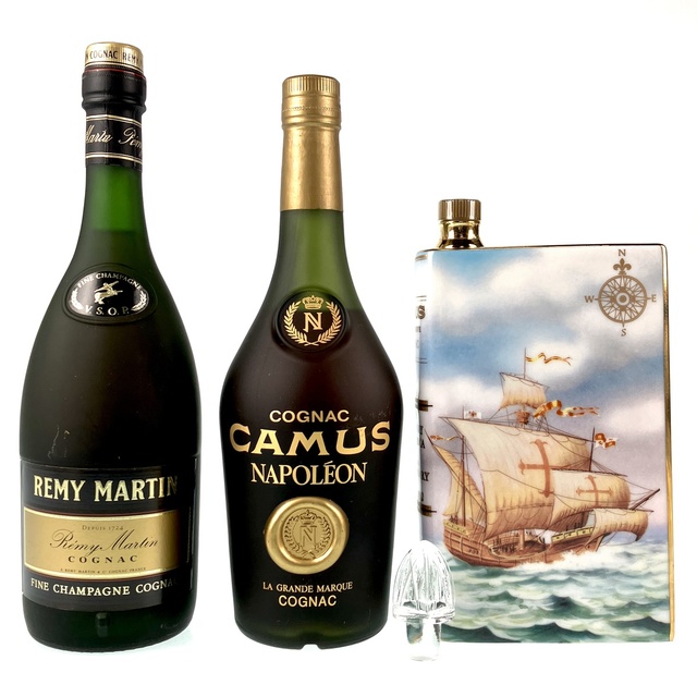 3本 REMY MARTIN CAMUS コニャック酒 - ウイスキー