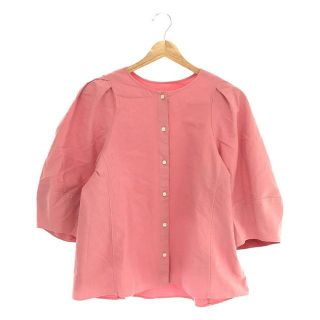 プラージュ(Plage)の【美品】  Plage / プラージュ | 2022SS Puff Sleeves ブラウス シャツ | F | ピンク | レディース(シャツ/ブラウス(半袖/袖なし))