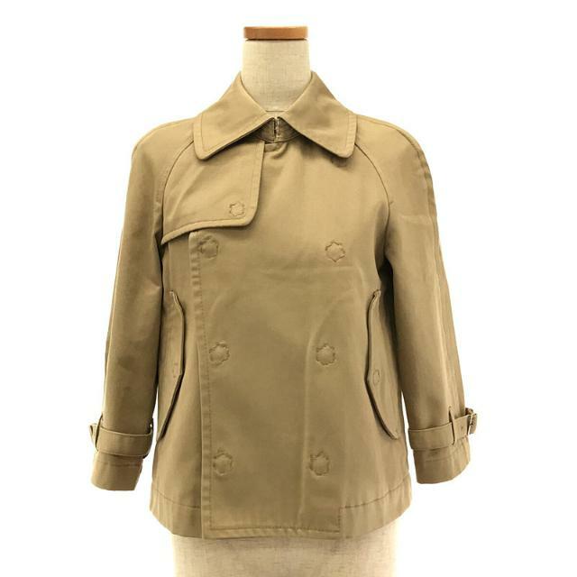 【美品】 tricot COMME des GARCONS / トリココムデギャルソン | 2010AW / AD2010 コットン ラグランスリーブ ショート トレンチ コート | S | ベージュ | レディース | フリマアプリ ラクマ