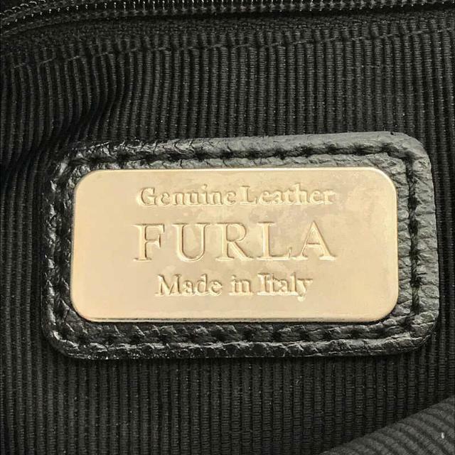 【未使用品級】FURLA ハンドバッグ レザー ブラック 2way 保存袋