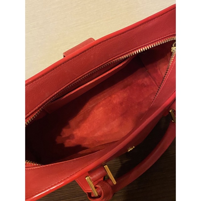 SAINT LAURENT サンローラン ベイビーカバス レッド SAINT LAURENT サンローラン ベイビーカバス レッド