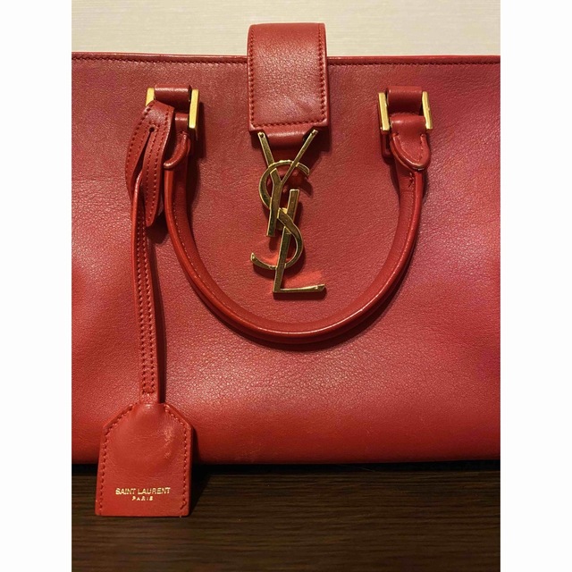 SAINT LAURENT サンローラン ベイビーカバス レッド SAINT LAURENT サンローラン ベイビーカバス レッド