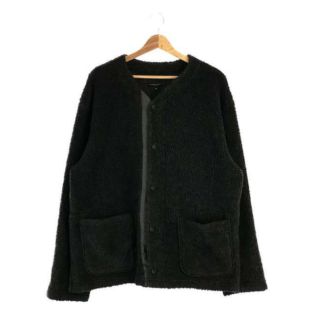 【美品】 Engineered Garments / エンジニアドガーメンツ | 2022AW Knit Cardigan - Wool Poly Shaggy Knit ノーカラー フリース ボア ニット カーディガンルゾン | M | チャコール | メンズのサムネイル