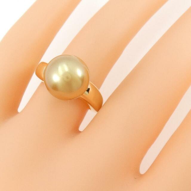 K18YG 白蝶パール リング 11.6mm | hartwellspremium.com