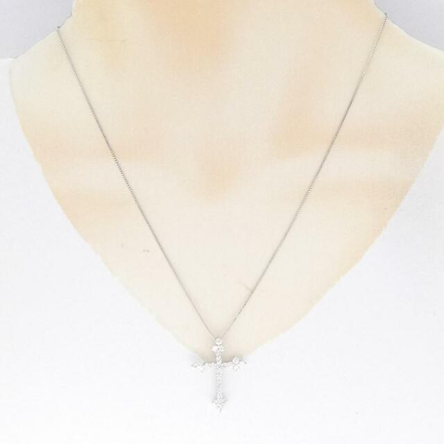 K18WG クロス ダイヤモンド ネックレス 1.00CTの通販 by KOMEHYO
