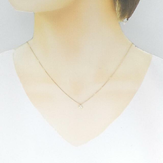 K18YG ダイヤモンド ネックレス 0.1CT