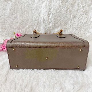 Gucci - 【超美品】オールドグッチ バンブー バッグ 本革 ブロンズの
