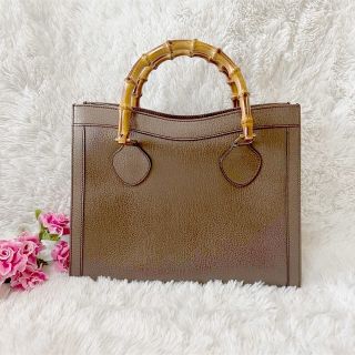 【SALE】超美品GUCCI オールドグッチ バンブー バッグ 本革 