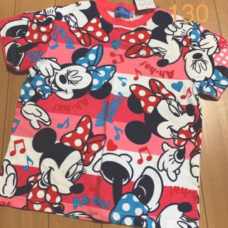 ディズニー(Disney)の【未使用品】東京ディズニーリゾート限定　ミニーTシャツ　130(Tシャツ/カットソー)