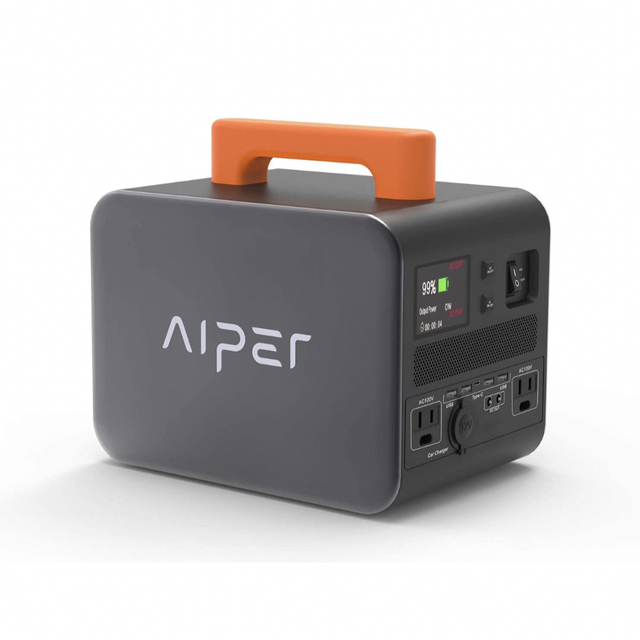 AIPER ポータブル電源500W  急速充電　6way出力対応　4つ入力対応