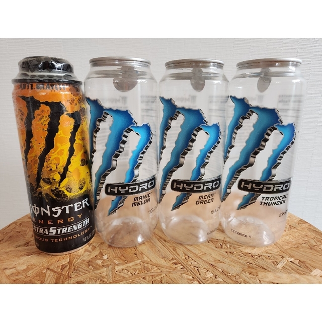 モンスターエナジー　空き缶4本まとめて | フリマアプリ ラクマ