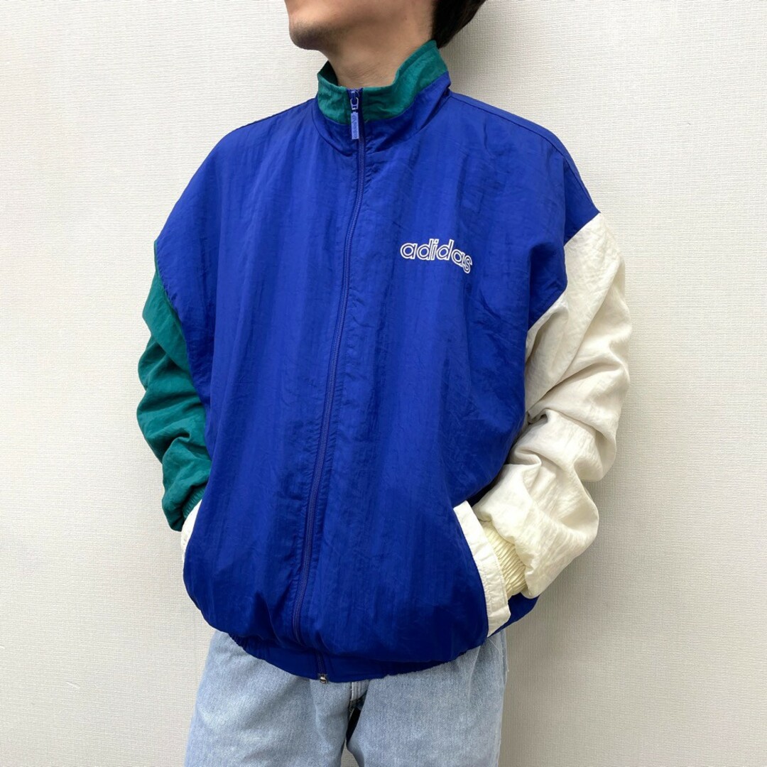 アディダス adidas ジャージ シャツ ジャケット 2XL 美品 グリーン