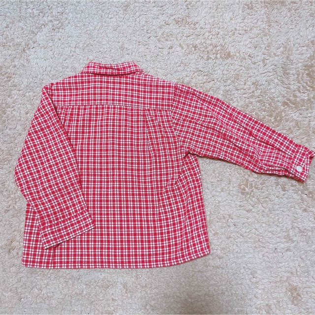 mikihouse(ミキハウス)の値下げ✨極美品！ミキハウス　チェックシャツ キッズ/ベビー/マタニティのキッズ服男の子用(90cm~)(ブラウス)の商品写真