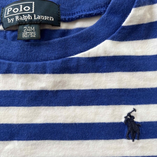 POLO RALPH LAUREN(ポロラルフローレン)のラルフローレン　ボーダーtシャツ 90 24M  キッズ/ベビー/マタニティのキッズ服男の子用(90cm~)(Tシャツ/カットソー)の商品写真