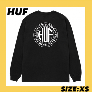 ハフ(HUF)のHUF ロンT 黒　XS 新品未使用(Tシャツ/カットソー(七分/長袖))