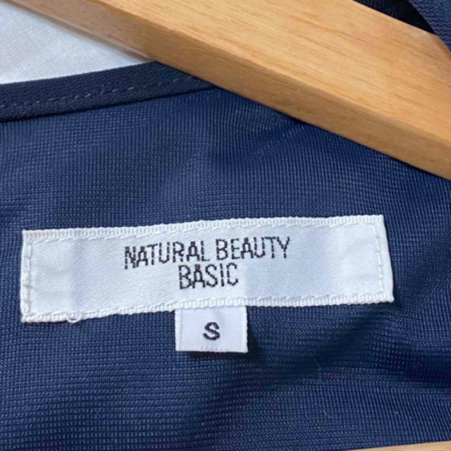 【美品】Natural Beauty Basic ブラウスワンピース S