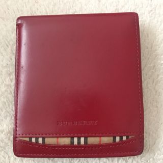 BURBERRY - 新品 BURBERRY バーバリー 赤 財布 折り畳み財布 ノバ ...