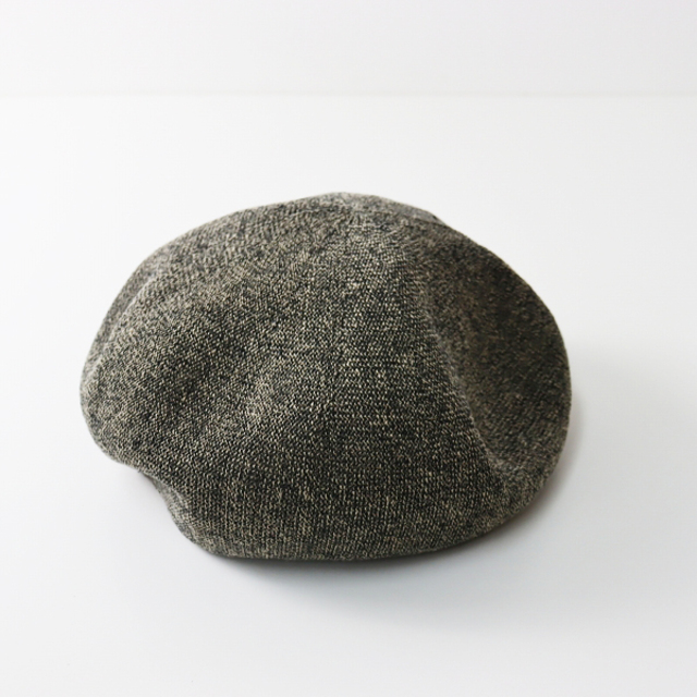 美品 Nine Tailor ナインテイラー Pudica Beret リネン混 ベレー帽 /グレーミックス 帽子【2400013351720】 レディースの帽子(ハンチング/ベレー帽)の商品写真