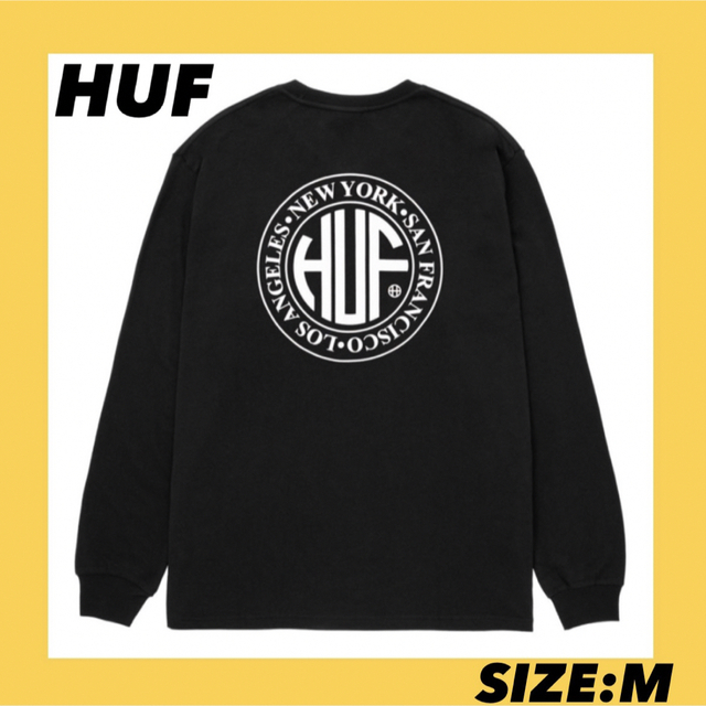 HUF ロンT 黒　M 新品未使用